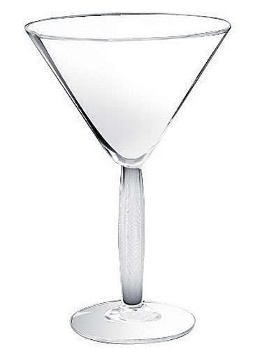 Lalique Diamant Cocktail Glass Pair