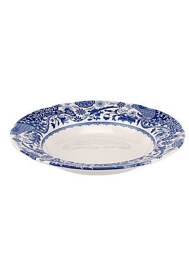 Spode Blue Italian Brocato China Soup Plate