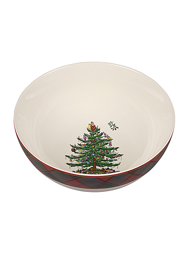 Spode Christmas Tree Tartan Serving Bowl
