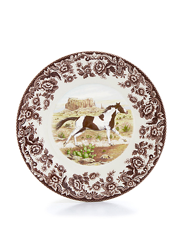 Spode Woodland Horses Salad Plate, Paint
