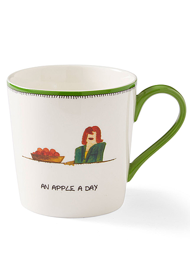 Kit Kemp, Spode Doodles An Apple A Day Mug, Single