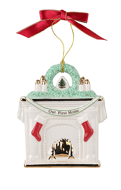 Spode 2023 Christmas Tree First Home Fireplace Dated Ornament