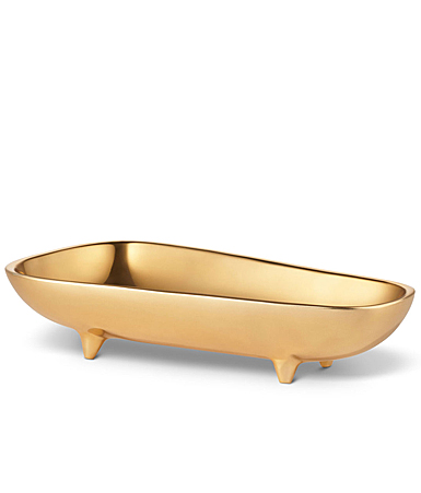 Aerin Valerio footed bowl, Large, Gold