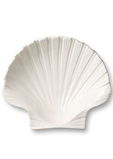 Aerin Shell Serving Platter Medium, Cream