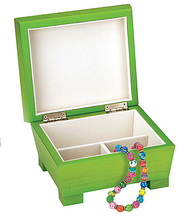 Reed & Barton Anna, Lime Green Jewelry Chest