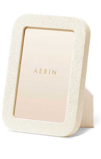 Aerin Modern Shagreen Frame, Cream - 4x6