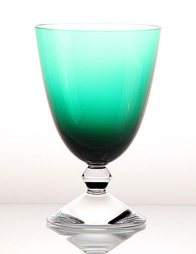 Baccarat Vega Water Glass, Emerald