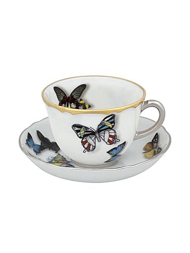 Vista Alegre Porcelain Christian Lacroix - Butterfly Parade Coffee Cup and Saucer