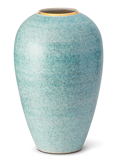 Aerin 14" Calinda Tapered Vase, Blue Grotto
