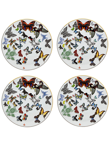 Vista Alegre Porcelain Christian Lacroix - Butterfly Parade Dessert Plate, Set of 4