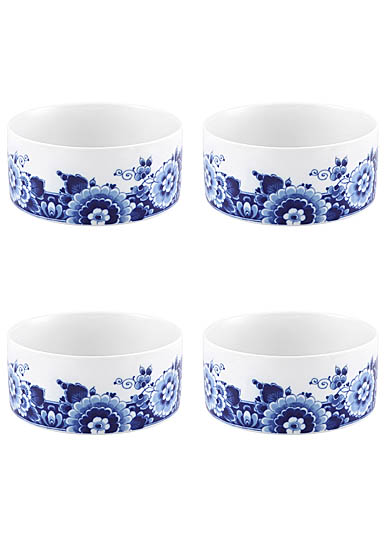 Vista Alegre Porcelain Blue Ming Cereal Bowl, Set of 4