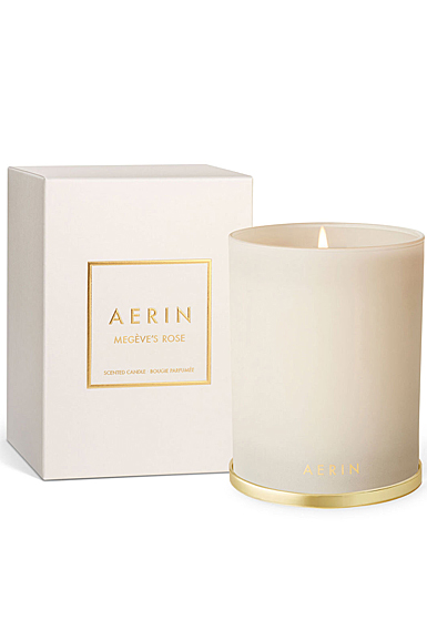 Aerin Megeve's Rose Single Wick Candle in Gift Box
