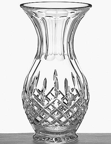 Galway Crystal Longford 10" Footed Bulb Vase