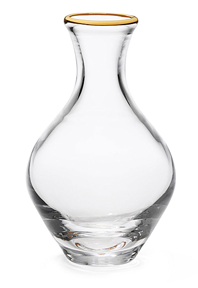 Aerin 5.6" Sancia Baluster Glass Vase, Clear