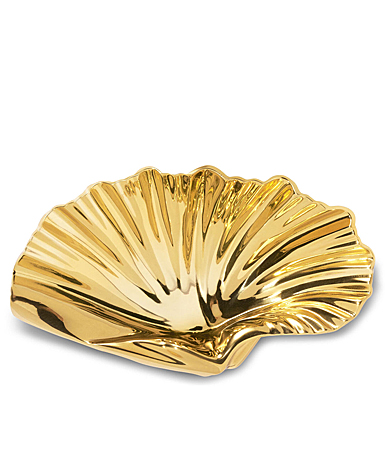 Aerin Brass Shell Vide Poche, Gold