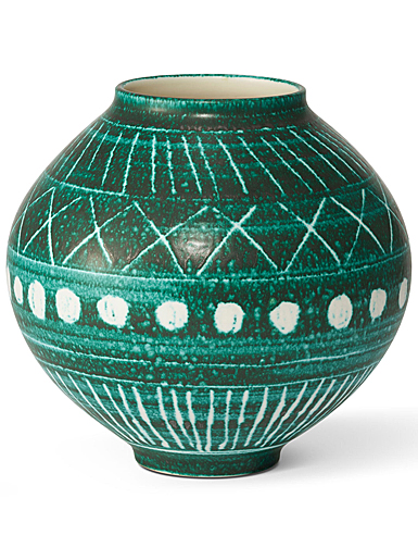Aerin 9.2" Calinda Moon Vase, Remini Green