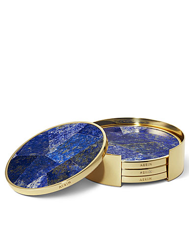 Aerin Lucas Mosaic Coaster Set of 4, Lapis Lazuli