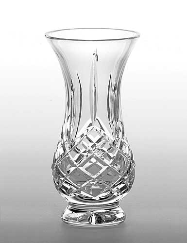 Galway Crystal Longford 5" Footed Bud Vase