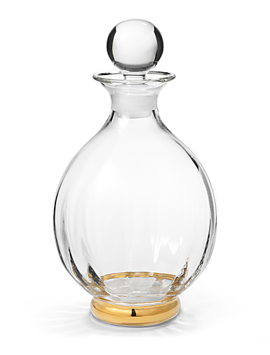 Aerin Sophia Decanter, Clear, 18K Gold Paint