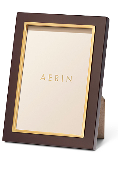 Aerin Varda Lacquer Frame, 4 x 6", Chocolate