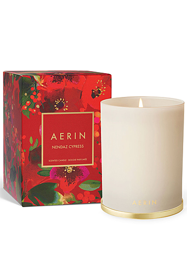 Aerin Holiday Nendaz Cypress Candle, Cream, 9.5 oz