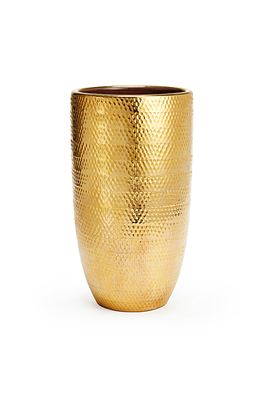 Aerin Textured Gold 12" Vase