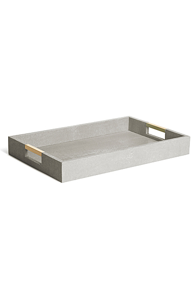 Aerin Modern Shagreen Desk Tray, Dove