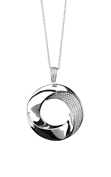 Cashs Ireland Bond Silver Pendant Circle Necklace, Large