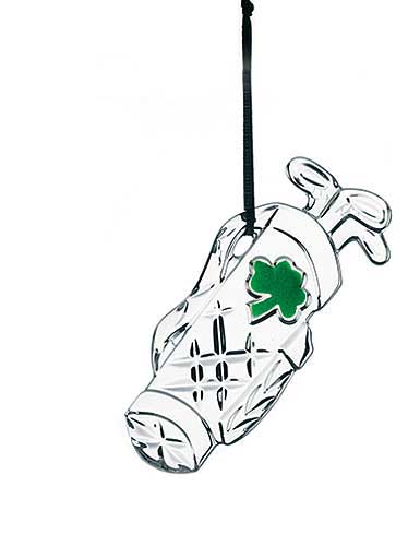 Galway Crystal Golf Bag Hanging Ornament