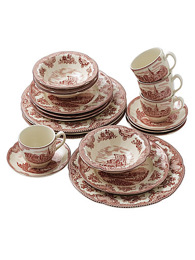 Johnson Brothers Old Britain Castles Pink, 20 Piece Set