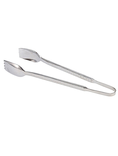Fortessa Stainless Flatware 6.75" Hammered Serving Tongs
