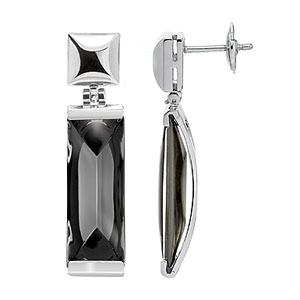 Baccarat So Insomnight Earrings, Silver Mordore