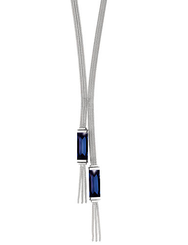 Baccarat So Insomnight Small Tie Necklace, Blue Mordore