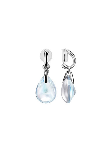 Baccarat Psydelic Clip-on Earrings, Mirrored Clear Crystal