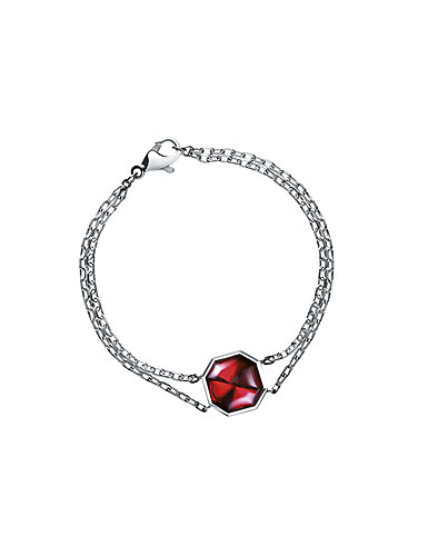Baccarat LIllustre Chain Bracelet, Mirrored Red Crystal