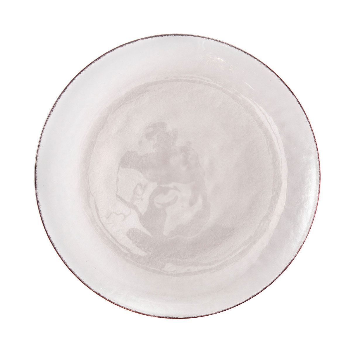 Fortessa Glass Los Cabos Pink Dinner Plate, Single