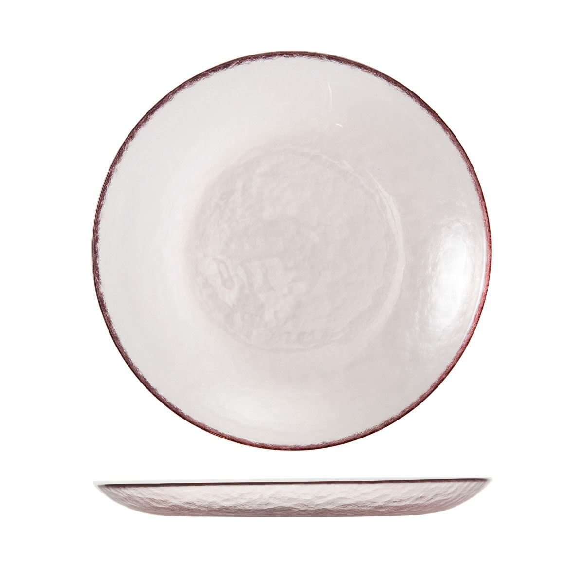 Fortessa Glass Los Cabos Pink Salad Plate 8"
