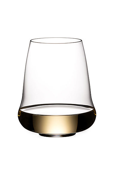 Riedel Stemless Winewings Riesling, Sauvignon, Champagne Wings to Fly, Single
