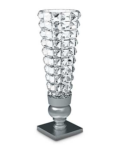 Baccarat Crystal, Rois De La Foret Cabachon Cut Large Crystal Vase