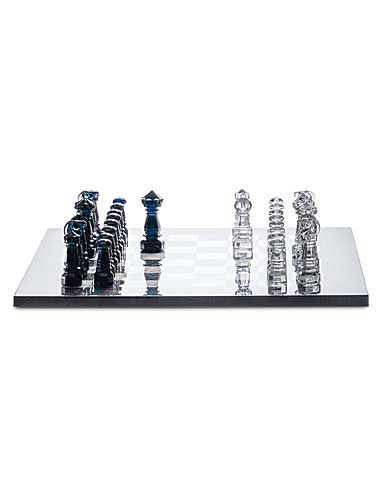 Baccarat Crystal, Jeu Chess Set, Clear and Midnight Limited Edition