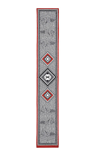 Baccarat Louxor Silk Maxi Tie 12" X 70", Red