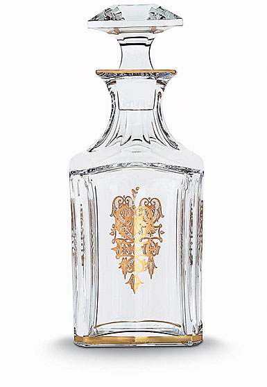 Baccarat Crystal, Harcourt Empire Square Whiskey Crystal Decanter