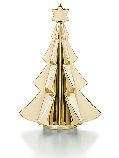 Baccarat Crystal Meribel Fir Tree Crystal Sculpture, Gold