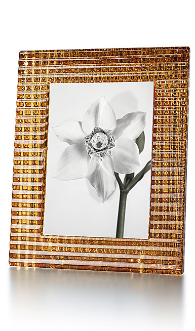 Baccarat Crystal, Eye 5x7" Picture Frame, Gold