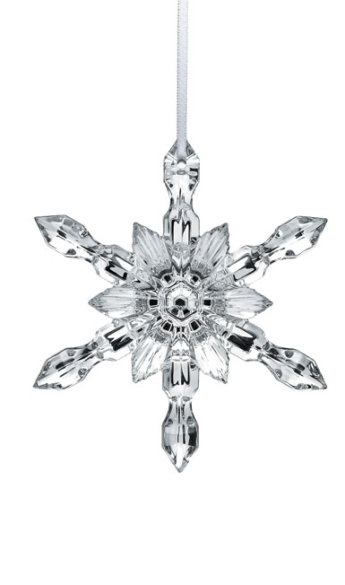 Baccarat Crystal Ornament Snowflake 2018, Silver