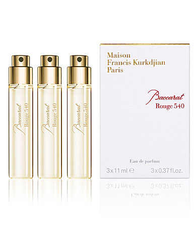 Baccarat Perfume Harcourt Rouge 540 Eau De Parfum Travel Set Refills Set Of 3