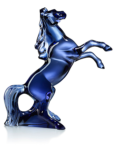 Baccarat Marengo Horse Sculpture, Midnight Blue 