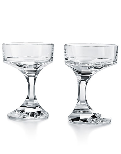 Baccarat Narcisse Saucer Champagne Cocktail Coupe Pair