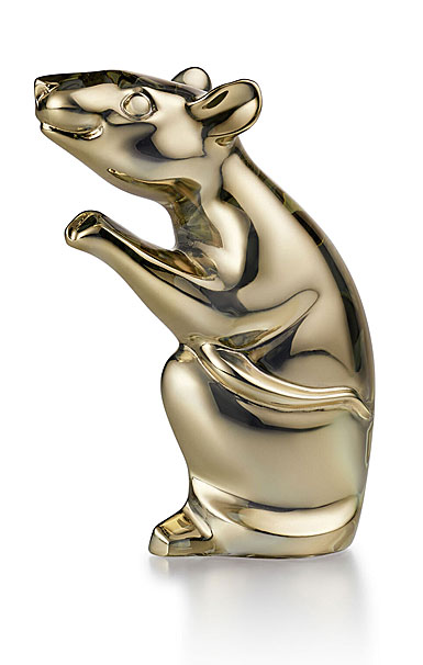 Baccarat Zodiac Mouse, Gold