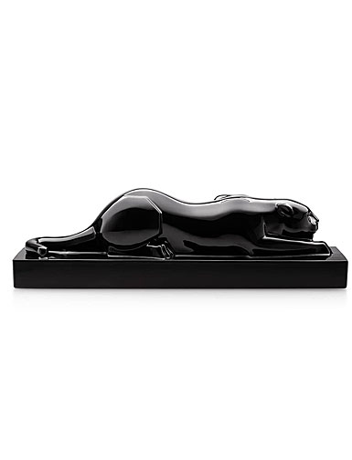 Baccarat Heritage Panther Black 20.5" Sculpture, Limited Edition